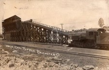Brewster OH Ohio W&LE Coal Tipple Railroad Loco c1910 RPPC Photo Postcard COPY picture