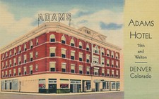 Mailed linen Adams Hotel Denver Colorado CO 2D #2D picture