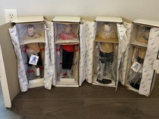 NEW 1988 Star Trek TOS Porcelain 14-Inch Dolls R.J. Ernst Set of 4 Paramount picture