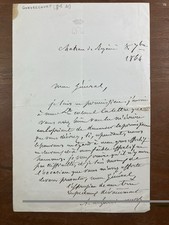 Château de Reyniès General Aristide de Gondrecourt 1856 Rare Autograph picture