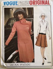 VTG 1970s Vogue Paris Original Jean Patou Pattern 2661 Dress Uncut FF Size 12 picture