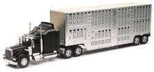 NewRay 1 32nd Ray Kenworth W900 Pot Belly Livestock trailer Plastic Office picture
