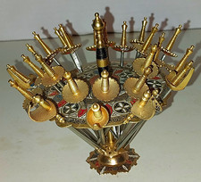 Vintage Toledo Spain cocktail skewers and stand w/24 swords picture