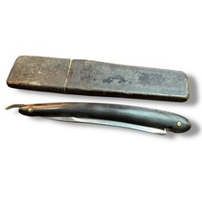 Antique 1877 George Wostenholm IXL Straight Razor Sheffield England with Box picture