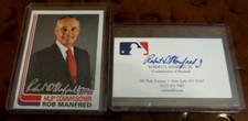 2 - Rob Manfred MLB Baseball Commissioner signed autographed cards picture