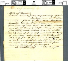 1868 GIBSON Tennessee Document M. WHITTER  Eili BAYETT Stephen TEING other names picture