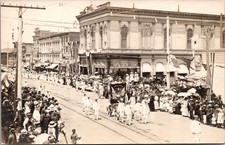 RPPC San Francisco California Parade First National Bank Downtown Scene picture