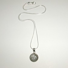 Genuine Meteorite Pendant and 20” Sterling Silver Necklace with COA picture