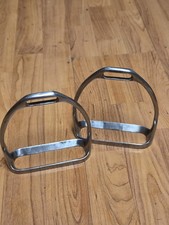  US RIA N.S Cavalry Stirrup Irons Bright Excellent Condition Pair US RIA NS picture