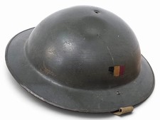 vintage Belgian Mk2 / Model 1949 Brodie-style steel combat helmet picture