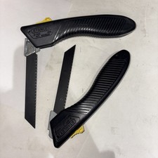 Two STANLEY 15-333 Folding Pocket Saw, 6 in L Blade, Non-Slip Grip Handle USA picture