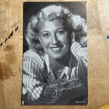 Vintage Actress Joan Davis Autograph Press Photo Card - U2 picture