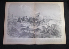 1885 Civil War Print - Battle of Chickamauga, Georgia, Additional Paragraph Info picture