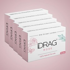 Drag Rose Herbal Pre-Rolls, Pack 5 (50 Smokes) Tobacco & Nicotine-Free, Quit picture