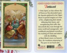 Pentecost (Holy Spirit Prayer) - Laminated Holy Card HC9-143E picture