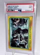1980 Empire Strikes Back IMPERIAL SHIPS APPROACHING Card #282 PSA 9 picture