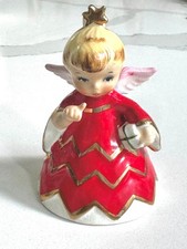 Vintage Holt Howard Geo Z Lefton Naughty Christmas Angel Bell 1956 Figurine picture