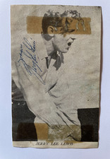 Jerry Lee Lewis - Singer/Songwriter - Original Small Hand Signed Autograph picture