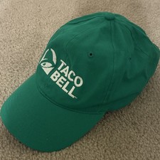 Taco Bell Adjustable Baseball Cap Hat Green/White Logo  picture