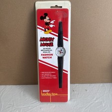 70s Vintage Bradley Time Mickey Mouse Quartz Fashion Watch Mechanical NIP Japan picture