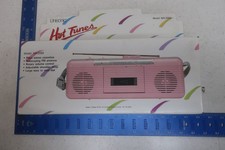 Vintage Unisonic Hot Tunes MX-2065 Blue Cassette Radio Player NIB Deadstock 80s picture