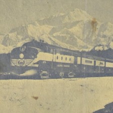 1950s The Alaska Railroad Dining Buffet Car Restaurant Menu Train Railway picture