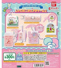 Sanrio Characters Retro Miniature Charm 2 complete set 5 Capsule Toy NEW picture