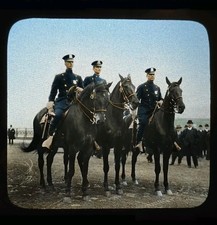 Antique Hand Colored Magic Lantern Slide Mounted Police Missionary Educ Movement picture