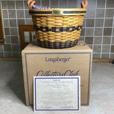 Longaberger Collectors Club JW Miniature CORN BASKET - Liner,Protector NEW picture