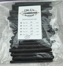 Fountain Pen Rubber Ink Sac Bladder 50 sac assortment 10 ea sizes 14 16 18 20 22 picture