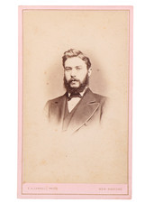 Victorian Era Carte de Visite of a Man with a Full Beard Nottingham England #262 picture