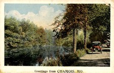 Greetings from Chamois, MO Postcard picture