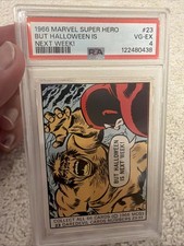 1966 Donruss Marvel Super Heroes Daredevil Rookie #23 PSA 4 card Hero picture