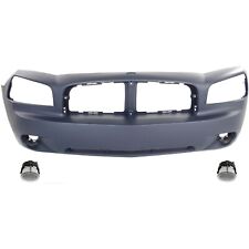 Bumper Cover Fascias Kit For 2006-2009 Dodge Charger Front with Fog Lights picture