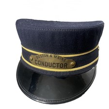 Old Boston & Maine Railroad Conductor Hat Size 7 1/8 picture