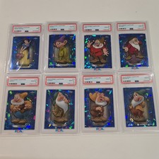 Topps 2024 Disney Sapphire PSA Graded 10-Card Lot Snow White & Dwarfs Lot picture