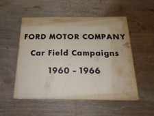 Ford Motor Co Car Field Campaigns 1960-1966 Factory Recall List Repair Solutions picture