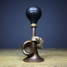 Vintage Working Brass Bike Squeeze Bulb Horn Loud Retro Moto 18cm picture