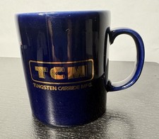 VTG - TCM Tungsten Carbide MFG Promotional Coffee Mug Coloroll England Kilncraft picture