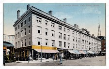 Fall River Massachusetts 1910s Granite Block Building Standard Postcard picture