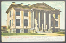 1907 Spokane WA Carnegie Library Postcard F.B. Wright & Co. Mailed picture