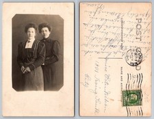 1910 RPPC Minneapolis MN Two Young Women Portrait Postcard Posted picture