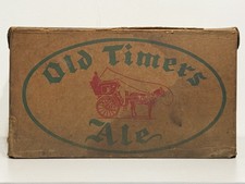 Vintage Old Timers Ale beer bottle box cardboard case carrier Cleveland, Ohio picture