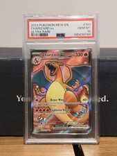 PSA 10 2023 POKEMON CHARIZARD SV151 ULTRA RARE HOLO #183/165 picture