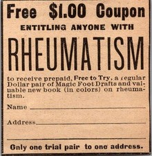 Coupon Reg Dollar Pair Of Magic Foot Drafts & Book 1906 Minneapolis Ad 5AL1-S3 picture