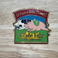 Vintage 2001 Virginia State fair 11 days of wild things Pinback picture