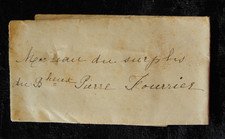 ANTIQUE PIERRE FOURIER POCKET SHRINE RELIC ENVELOPE WITH ORIGINAL WAX SEAL (Z8 picture