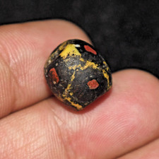 Authentic Large Ancient Roman Mosaic Gabri Glass Bead in good Condition picture