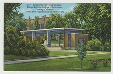 Summer  Theatre & Campus, Greeley, CO, Linen Postcard picture