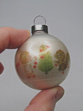 1975 Hallmark Tree Trimmer Collection Little Miracles Christmas Glass Ornament picture
